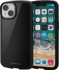 エレコム iPhone14 / 13 ケース 耐衝撃 TOUGH SLIM LITE ブラック