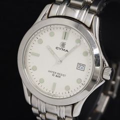 ジャンク】 レア Swiss 名門 CYMA シーマ ダイバー ヴィンテージ 
