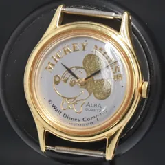QZ セイコー アルバ ディズニー ミッキーマウス V515-6094 グレー文字盤 レディース腕時計 2000000 NSK KRK