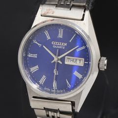 CITIZEN 腕時計 シチズン 青文字盤 クォーツ ヴィンテージ ♯490