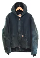 カーハート Carhartt 90s 00s Duck Activ Jacket ダック アクティブ ジャケット フェード 襤褸 90年代 ジャケット ブラック Lサイズ 103MT-4127