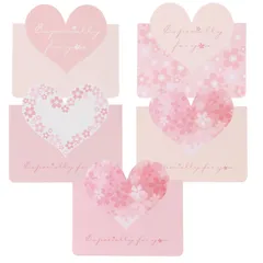 [ソユル]さくら 桜 メッセージ グリーティング カード セット 30枚 50枚 入り 大容量 受験 合格 卒業 入学 進学 退職 転勤 訪日 観光客 外国人 (50) [50]