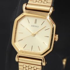 極美品 稼働⭐️SEIKO 腕時計 オクタゴン ゴールド レディース