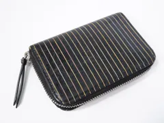 Paul Smithポールスミス 本革レザー製 ストライプ コインケース/カードケース/ミニ財布ウォレット【-】【MZCA80745】