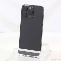 ソフマップ 〔中古品〕 iPhone15 Pro Max 256GB ブラックチタニウム MU6P3J／A SIMフリー【344】