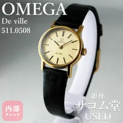 SA262 OMEGA De Ville 511.0508 1970s 手巻き Cal.625 オーバル GP ゴールドケース レディース ヴィンテージ 腕時計 革ベルト デヴィル 銀座サコム堂 【中古/期間限定販売】