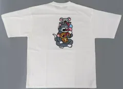 【中古】Tシャツ 集合(アイス) コラボレーションTシャツ ホワイト フリーサイズ 「Happyくじ トムとジェリー TOM and JERRY FUNNY ART! 5」 B賞