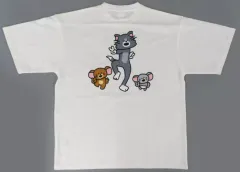 【中古】Tシャツ 集合(ピース) コラボレーションTシャツ ホワイト フリーサイズ 「Happyくじ トムとジェリー TOM and JERRY FUNNY ART! 5」 B賞