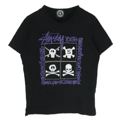 STUSSY ステューシー 13SS SMD2-TS06-05-B × mastermind JAPAN マスターマインドジャパン dreaming ドリーミング スカル プリント Tシャツ 半袖カットソー ブラック系 L【中古】