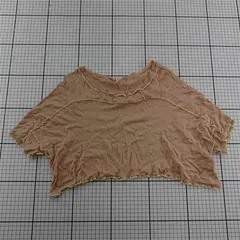 ◇ ⊂ ベージュ系シアーショートトップス レディース Sサイズ E  【1601150025777】