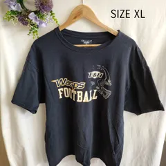 【XL】海外古着　Champion　ネイビー　フットボール　Tシャツ　ゆったり　大きいサイズ