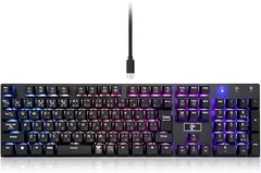 ゲーミングキーボード e元素メカニカル式 赤軸 ブラック 226K590