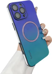 iPhone 16 Pro Max用ケース グラデーション深ブルー242K989