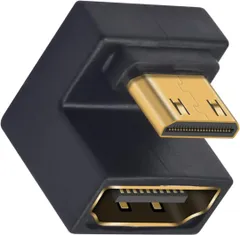 8K U字型 ミニHDMIオス HDMIメスアダプター 180度 242K972