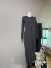 ザラ ロング ONE PIECE S (ダークグレイ)