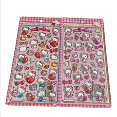 未開封 サンリオ ボンボンドロップシール ハローキティ 第2弾 赤 ピンク 2枚セット シール キティちゃん