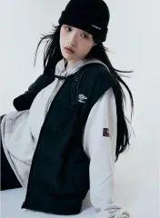 アンブロ 軽量 ダック ダウン ベスト ブラック 85 サイズ