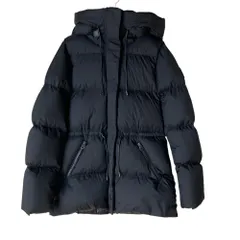美品 MACKAGE マッカージュ FREYA フーデッド ダウンジャケット XS ブラック レディース 古着 中古 USEDのサムネイル