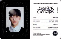 NCT DREAM DREAMini ver. MARK DREAM( )SCAPE IDカード