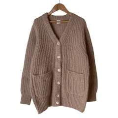 新品同様 IENA LA BOUCLE イエナ ラ ブークル Vネック畦カーディガン ニット ピンク レディース 古着 中古 USEDのサムネイル