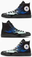 コンバース オールスター エイジド イグナイト HI ブラック フレイム スニーカー CONVERSE ALL STAR AGED IGNT HI  ブルーフレイム