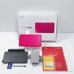 美品 ニンテンドー 3DS グロスピンク 遊べるセット 動作確認済み 箱 説明書付き ds 3ds 3DS 任天堂 管理番号M1496