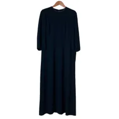 美品 ITALIYA 伊太利屋 ラインストーン付き フォーマルワンピース 大きいサイズ13 ブラック レディース 古着 中古 USED