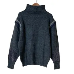 美品 muller of yoshiokubo ミュラーオブヨシオクボ デザイン ハイネック ニットセーター 36 グレー レディース 古着 中古 USEDのサムネイル