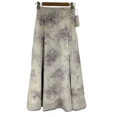 トッコクローゼット tocco closet  バックレースアップ水彩フラワーレイヤードプリントフレアスカート  レディース JPN：M 