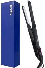 “ ヘアアイロン は アレティ ” ストレート カール 2way 極細?極長 15mm プレート 急速170℃ たくさん挟めて時短 メンズ 前髪 ダメージレス 60℃から230℃まで細かな34段階温度設定 チタニウムコーティング Areti-i628BK 海/