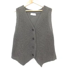 美品 23SS SLOBE IENA スローブイエナ ニットベスト グレー レディース 古着 中古 USED