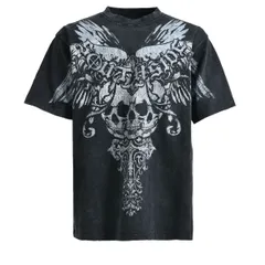定価以下　お値下げ　【新品未使用】SKULL WING LOGO TEE / BLACK BR25SS-C5006 BREATH　BADHOP　バッドホップ　ブレスのサムネイル
