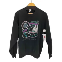 ラッセルアスレチック RUSSELL ATHLETIC USA製 CLEARWATER BEACH FL フロントプリント スウェット メンズ import：L 