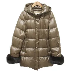 美品 Ballsey ボールジー フォックスファー ダウンコート 38 ブラウン レディース 古着 中古 USEDのサムネイル