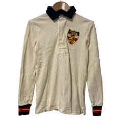 POLO RALPH LAUREN SPORT ポロラルフローレンスポーツ ロングスリーブポロシャツ サイズXS アイボリー レディース 古着 中古 USED