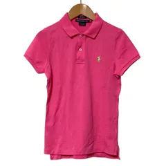 美品 Ralph Lauren golf ラルフローレン ゴルフ ショートスリーブ 鹿の子ポロシャツ サイズM ピンク レディース 古着 中古 USED