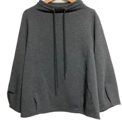 美品 24AW Theory セオリー DOUBLE KN LT N DRAWSTRING TOP トレーナー カットソー サイズS グレー レディース 古着 中古 USED