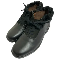 新品同様 yoshinoya 銀座ヨシノヤ サイドジップ コンフォート ショートブーツ サイズ24.5ｃｍ ブラック レディース 古着 中古 USED