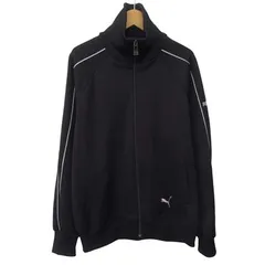 プーマ PUMA 90s 日本製 トラックジャケット ワンポイント刺繍 黒