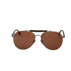 美品 GIORGIO ARMANI ジョルジオアルマーニ メタルフレーム ティアドロップ サングラス 眼鏡 アイウェア AR6022 3004/41 ブラウン レディース 古着 中古 USEDのサムネイル