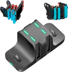新品 ジョイコン 充電スタンド Joy Con 充電 ホルダー 左/右 ハンドル 4台同時充電 急速充電器 6in1 収納 一体型 過電流保護 LEDライト ニンテンドースイッチ ジョイコン コントローラー