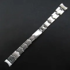 美品 ROLEX ロレックス 69年製 飛び出し王冠バックル 巻き リベットブレスレット FF66 SS シルバーカラー レディース 古着 中古 USED RG-2496 | ロレックス 3連 リベットブレス 11コマ 飛び出し王冠