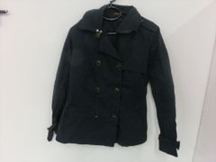 【TAKA67-85】◇TOMMY HILFIGER トミーヒルフィガー トレンチコート ショート丈 Mサイズ ブラック