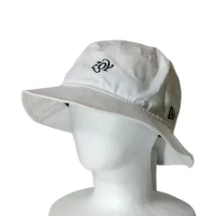 未使用 NEW ERA × ZOY ニューエラ ゾーイ 別注 Bucket-01 バケットハット 帽子 ゴルフウェア 071779858 M/L ホワイト メンズ レディース 古着 中古 USED