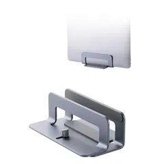 エレコム ノートPCスタンド ~15.6インチ対応 1台収納 縦置き 幅調整可能 滑り止め アルミ合金 シルバー PCAWLTSV04SV 1