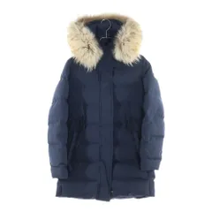 PYRENEX (ピレネックス) 19AW GRENOBLE グルノーブル ジップアップ ファー付き ナイロンダウンジャケット ネイビー HWK037P4004WT3 レディースのサムネイル