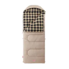 Coleman ベージュ寝袋 チェック柄 コールマン 寝袋 チェック柄 フリース レア 新品 【公式通販】