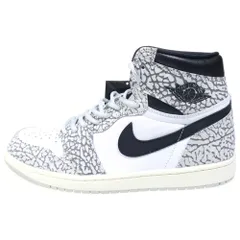 NIKE (ナイキ) AIR JORDAN 1 HIGH OG WHITE CEMENT エアジョーダン1 ホワイトセメント ハイカットスニーカー ホワイト/ブラック US10.5/28.5cm DZ5485-052