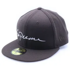 SUPREME (シュプリーム) 18AW ×NEW ERA Classic Script ニューエラ クラシックスクリプト キャップ 帽子 ブラウン
