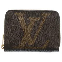 LOUIS VUITTON (ルイヴィトン) モノグラムジャイアント ジッピーパース PVCレザー コインケース 財布 ブラウン M69354 SN1280